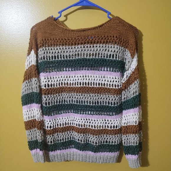 Love Knits Loose Knit Sweater L - Picture 2 of 5
